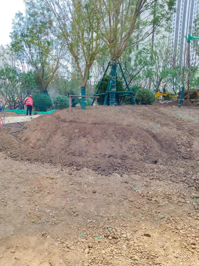 地形整理,苗木種植!#園林綠化工程 #施工現(xiàn)場實拍